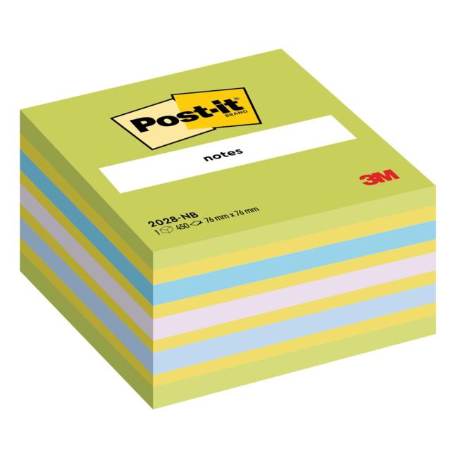 [MM202820] Samolepiaci bloček Post-it 76 x 76 mm, neónová zelená, mix farieb