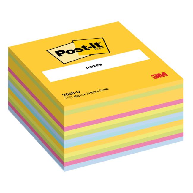 [MM202850] Samolepiaci bloček Post-it, 76x76 mm, mix farieb