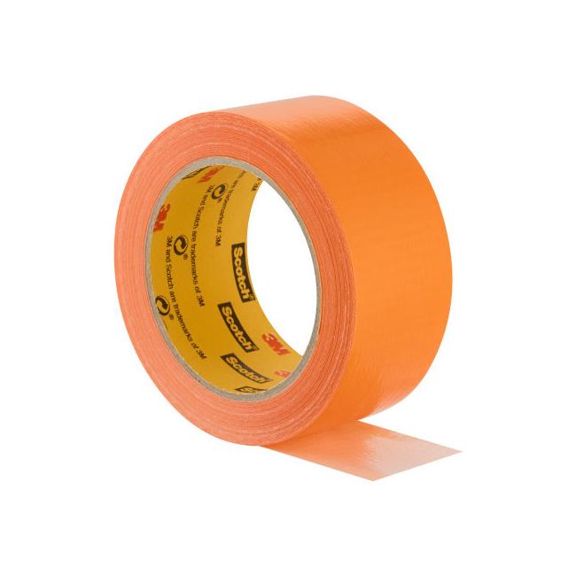 Opravná páska Scotch,s vysokou viditeľnosťou, 25m x 48mm, oranžová Lepiaca páska typu duct na všeobecné použitie pri opravách, ktoré majú byť veľmi viditeľné