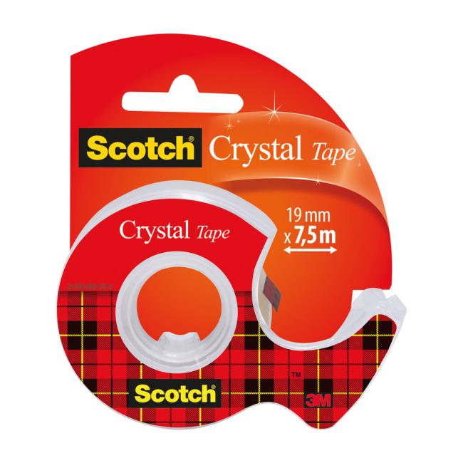 [MM619750] Lepiaca páska krištáľovo číra Scotch , 19 mm x 7,5 m, 1 rolka v zásobníku