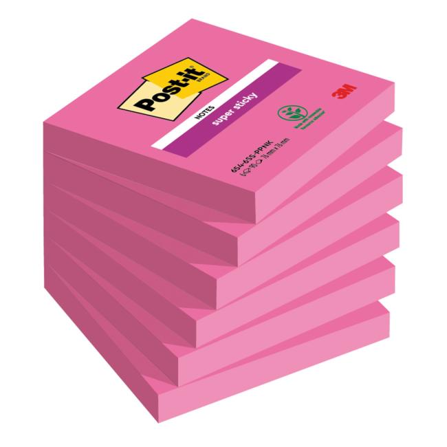 [MM654070] Samolepiaci bloček Post-it Super Sticky ružové 76x76mm