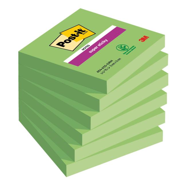 [MM654080] Samolepiaci bloček Post-it Super Sticky zelené 76x76mm