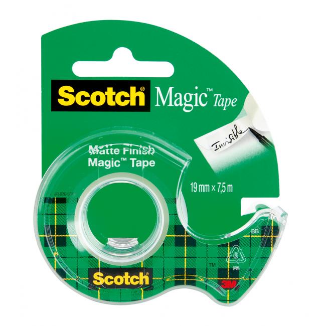 [MM819750] Lepiaca páska Scotch Magic neviditeľná popisovateľná 19 mm x 7,5 m s dispenzorom