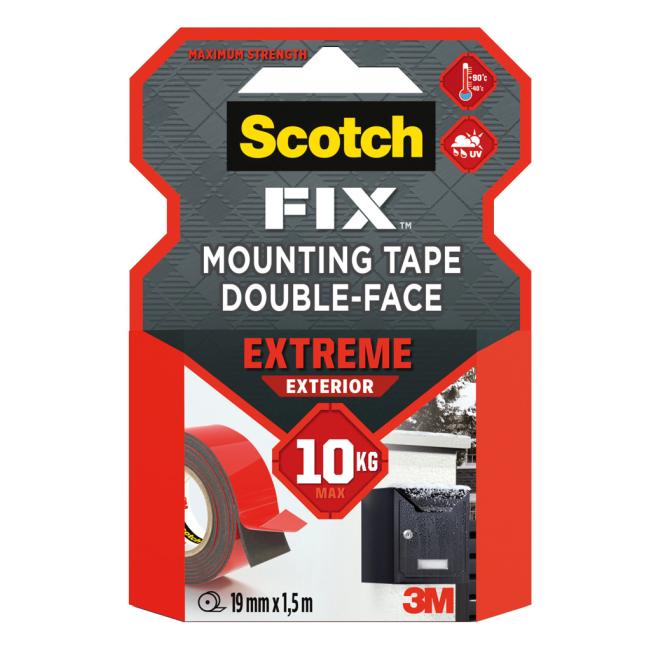 Montážna páska Scotch do exteriéru, superodolná, 19 mm x 1,5 m
