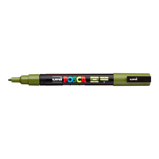 [MP284919] Popisovač uni POSCA PC-3M khaki zelený