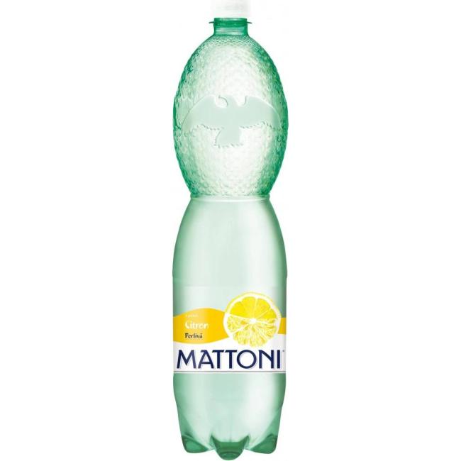 Minerálna voda MATTONI ochutená - citrón sýtená 6 x 1,5l