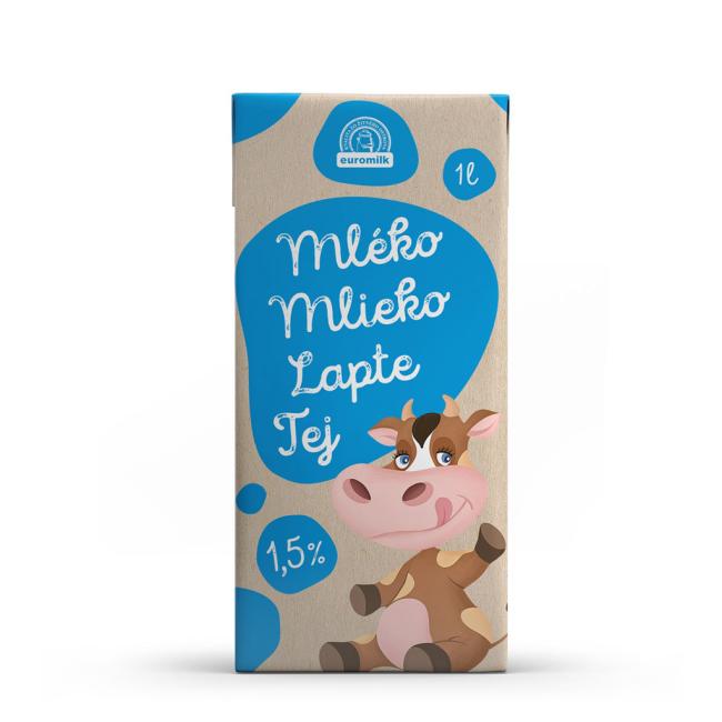 [PT421030] Trvanlivé mlieko Euromilk polotučné 1,5% 1 ℓ