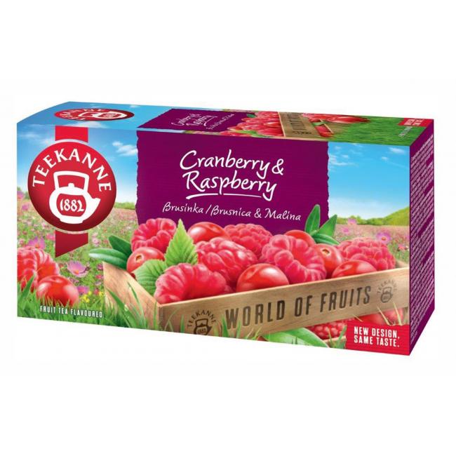 Čaj TEEKANNE ovocný HB Cranberry & Raspbery HB 20 x 2,25g