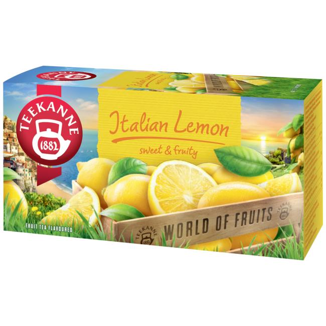 Čaj TEEKANNE World Of Fruits Italian Lemon HB 20 x 2g