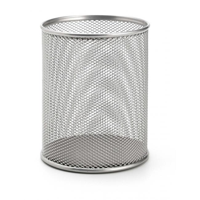 [QC000846] Drôtený stojan na perá 90x100mm strieborný