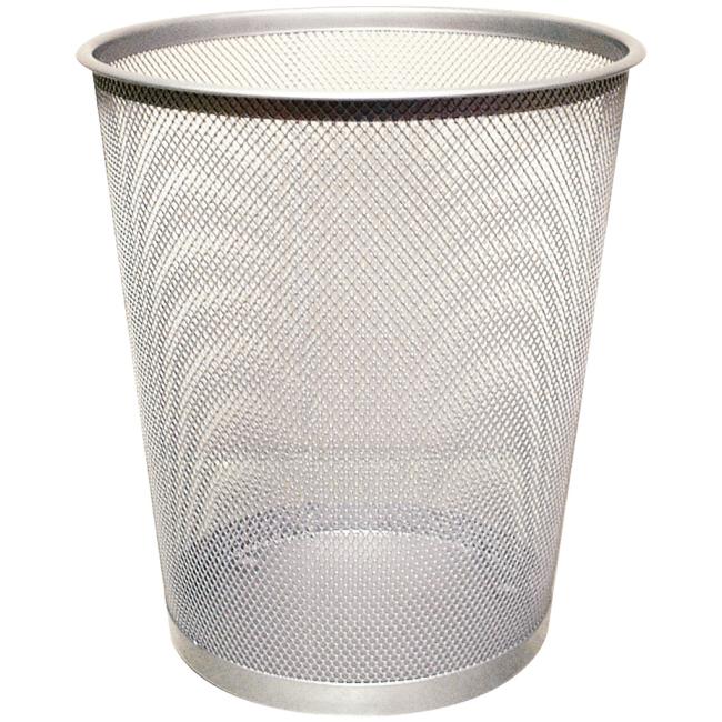 [QC000849] Drôtený kôš 19 ℓ strieborný
