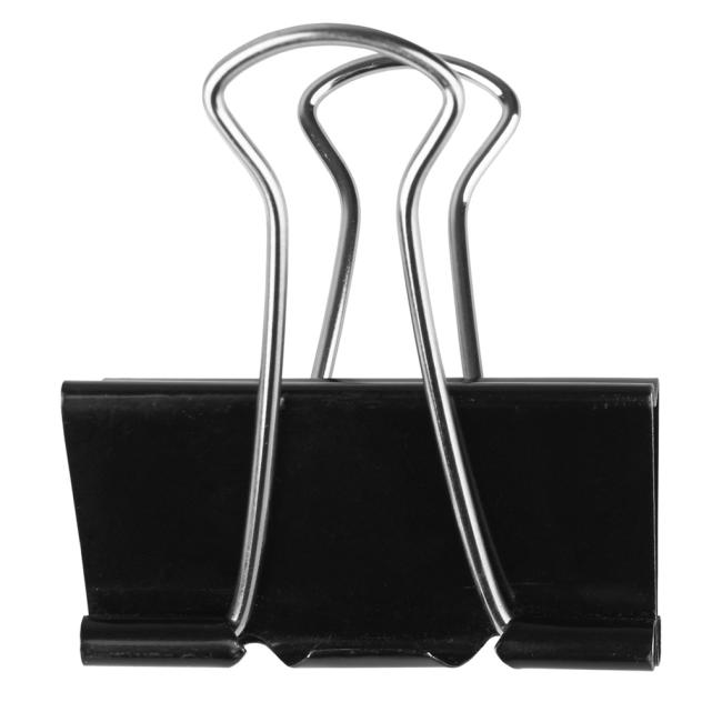 [QC001284] Klipy na dokumenty Q-CONNECT 32mm čierne 10ks