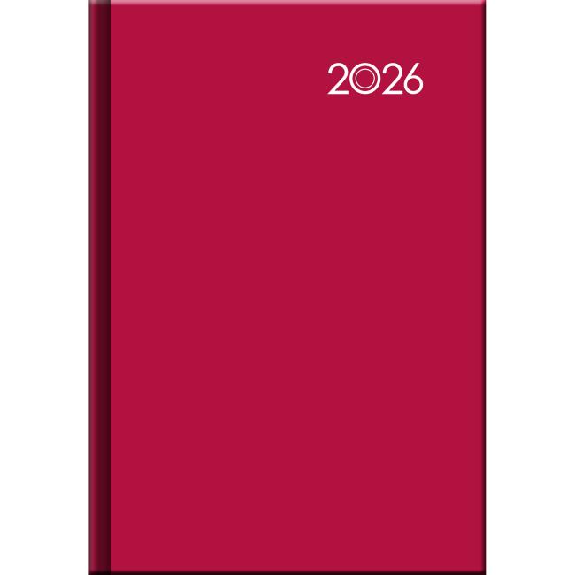 [D57] FALCON týždenný diár A5 14,2 x 20,4 cm červený 2026