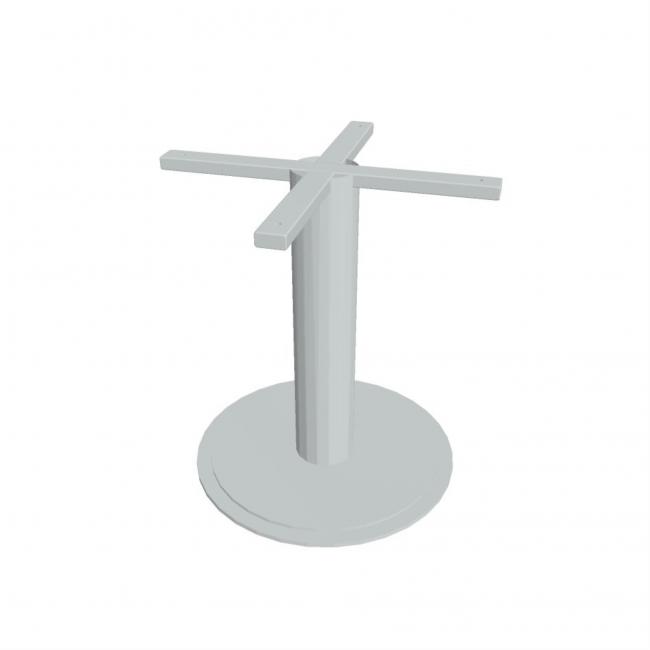 Centrálna noha Hobis, v. 52,5 cm, kruhová, sivá