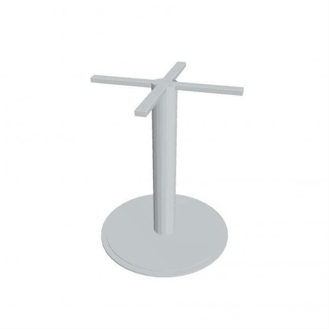 Centrálna noha Hobis, v. 73 cm, kruhová, sivá