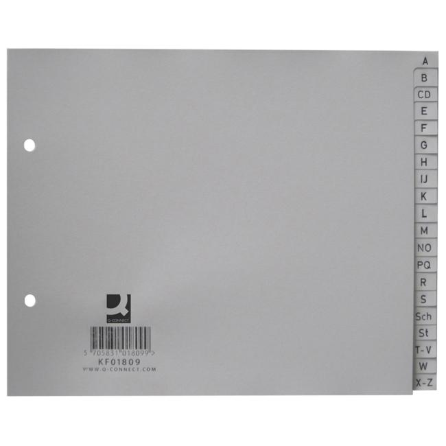 [QC001809] Plastový rozraďovač Q-Connect A-Z sivý