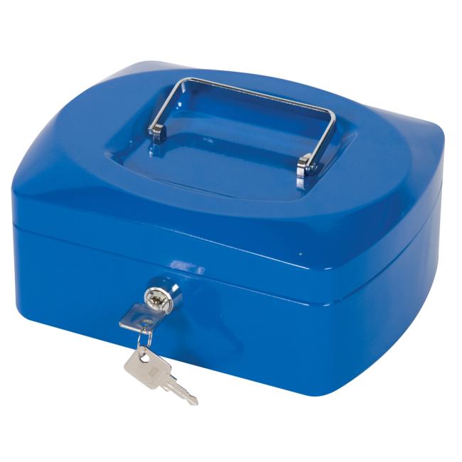 [QC002623] Pokladnička Q-CONNECT 205x85x160mm modrá