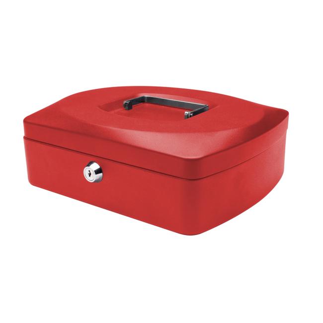 [QC004251] Pokladnička Q-CONNECT 255x85x200mm červená