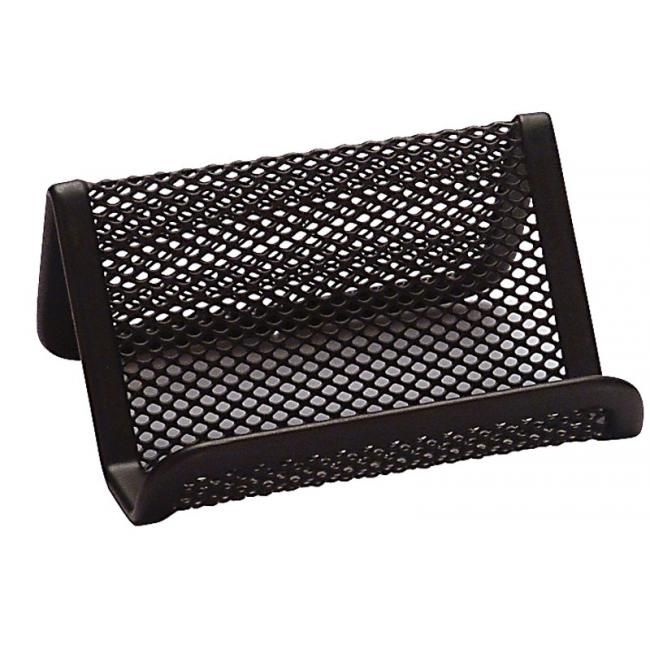 [QC004728] Drôtený stojan na vizitky 95x75x45mm čierny