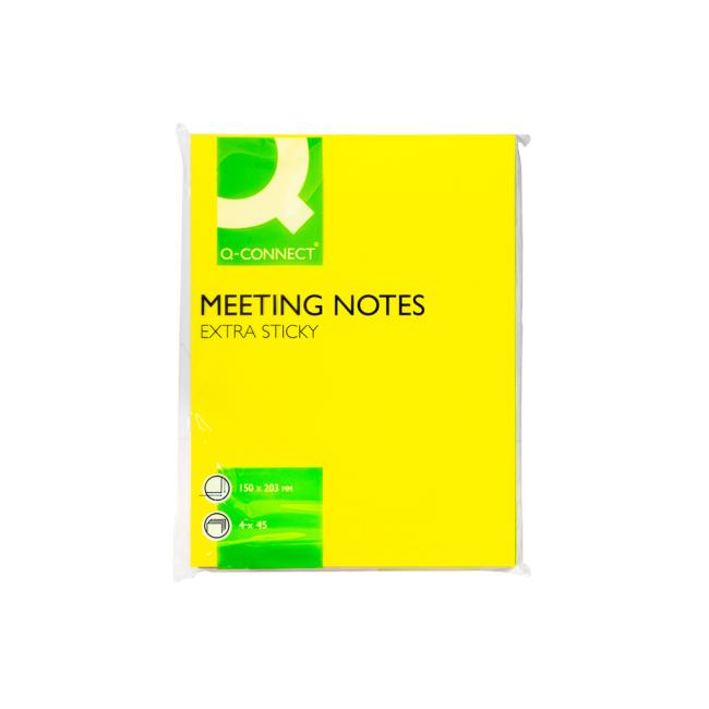 Samolepiaci bloček Q-CONNECT 150x203mm 4x45l mix farieb