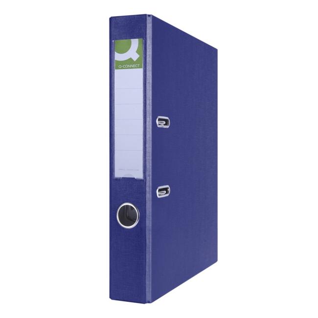[QC015969] Zakladač pákový Q-CONNECT poloplastový 5cm tmavomodrý