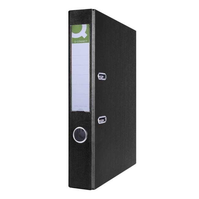 [QC015971] Zakladač pákový Q-CONNECT poloplastový 5cm čierny