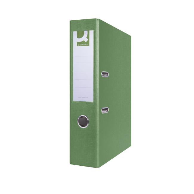 [QC015976] Zakladač pákový Q-CONNECT poloplastový 7,5cm zelený