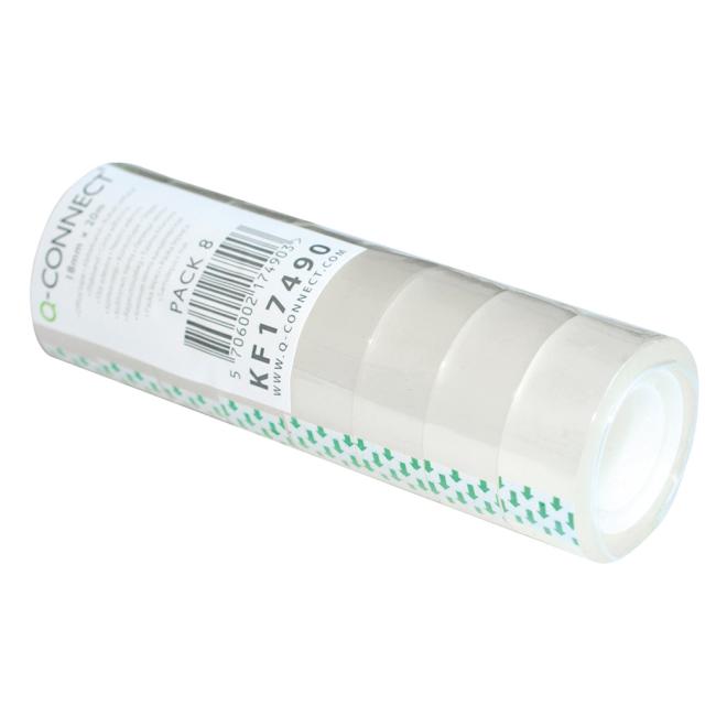 [QC017490] Lepiaca páska Q-CONNECT, 18 mm x 20 m, 8 ks