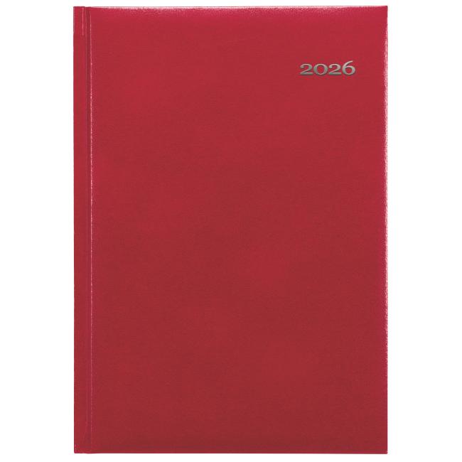 Kronos denný diár A5 14,8 x 21 cm červený 2026