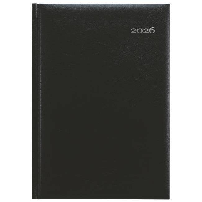 Kronos denný diár A5 14,8 x 21 cm čierny 2026