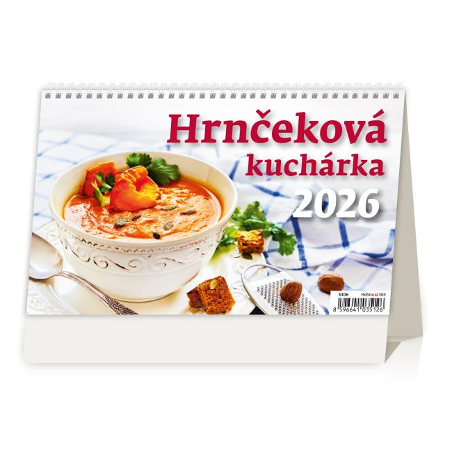 [S306] Linajkový stolový kalendár 22,6x13,9 cm - Kuchársky hrnček 2026