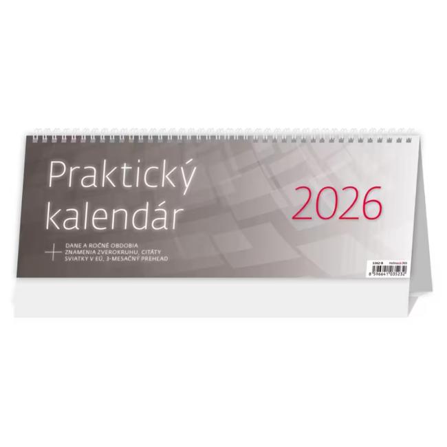 [S362B] Stolový kalendár stĺpcový 33,6x12,1 cm - Praktický OFFICE 2026