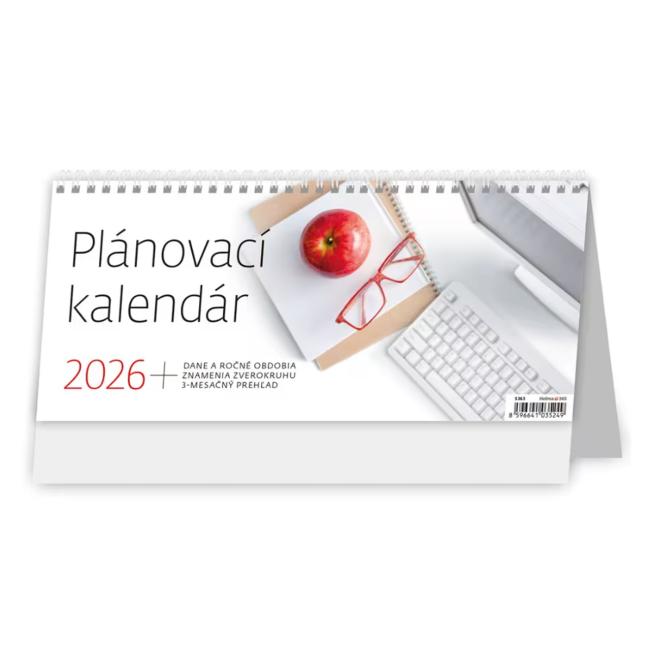 [S363A] Stolový kalendár stĺpcový 30,1x13,5 cm - Plánovací 2026