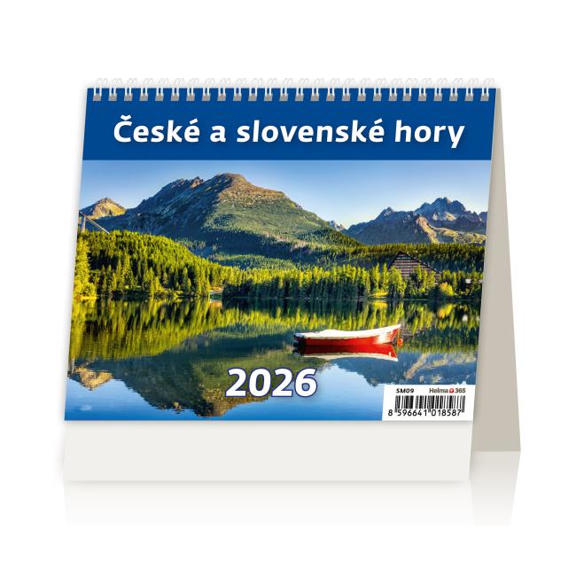 [SM09] Stolný kalendár 17,1x13,9 cm - MiniMax České a Slovenské hory 2026