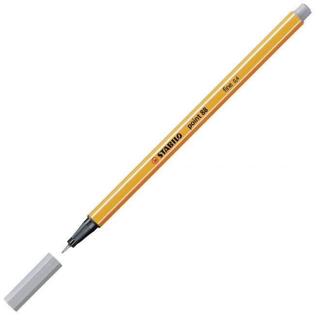 [ST008895] Liner STABILO Point 88 stredne sivý