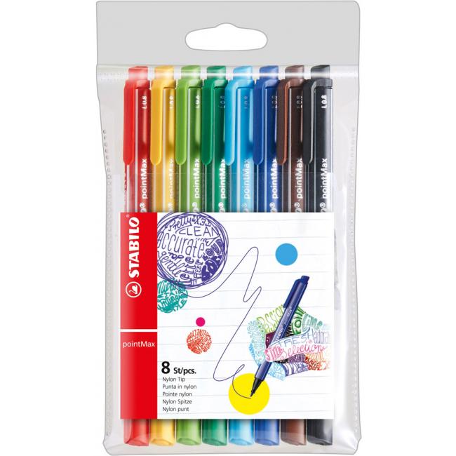 [ST488801] Sada popisovačov STABILO pointMax 8ks