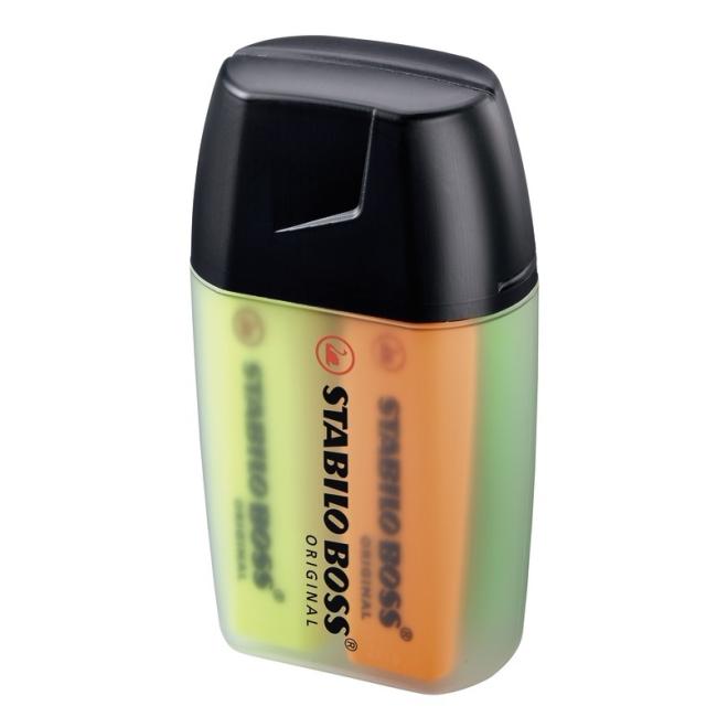 [ST700043] Sada zvýrazňovačov STABILO BOSS ORIGINAL 4 ks Big BOSS žltá, oranžová, zelená, ružová