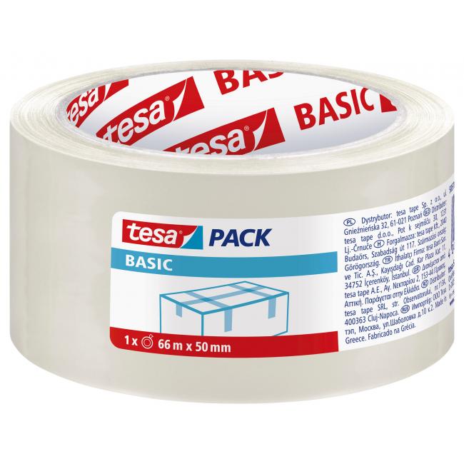 Baliaca lepiaca páska TESA basic 50 mm x 66 m priehľadná