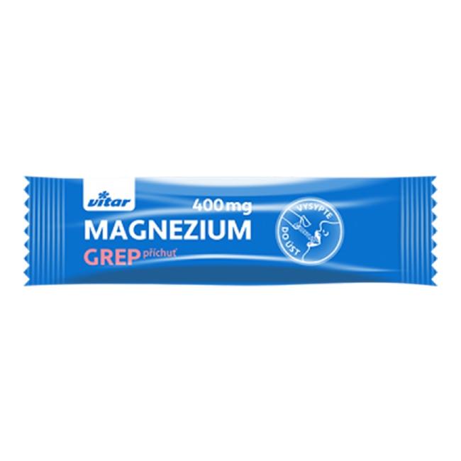 [VI400621] Vitar MAGNÉZIUM 400 mg+ vitamíny B6 a C s príchuťou grepu, (20sáčkov)