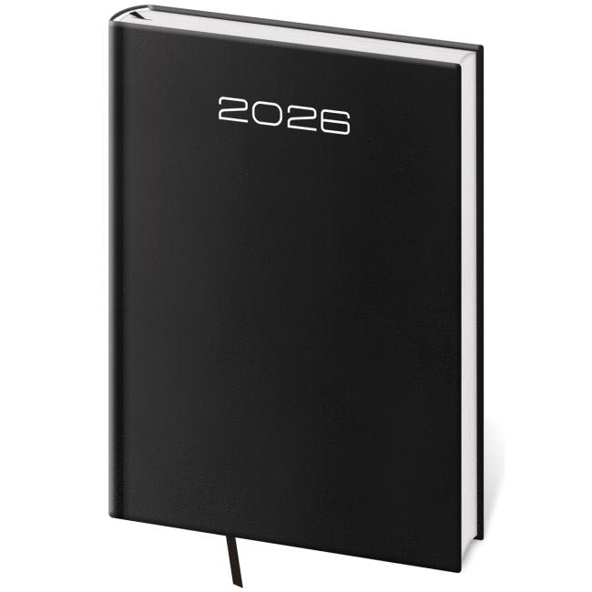 [DK413-1] Diár Old Karachi týždenný B5 17x24 cm čierny 2026