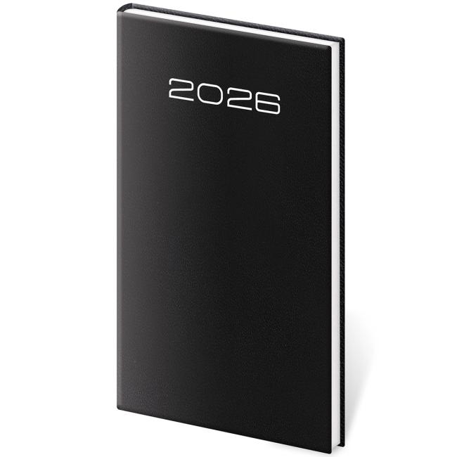 [DK426-1] Diár Old Karachi týždenný vreckový čierny 2026