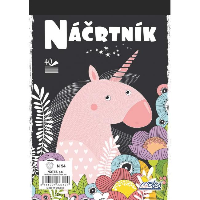 [XX000614] Náčrtník N54 A5 40 listov
