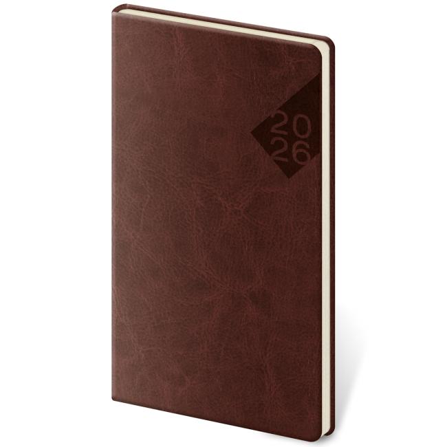 [DN426-5] Diár Nebrasca týždenný vreckový anglická červená 2026