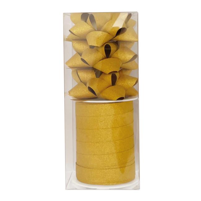 [XX060399] Malá vianočná súprava na balenie darčekov zlatá