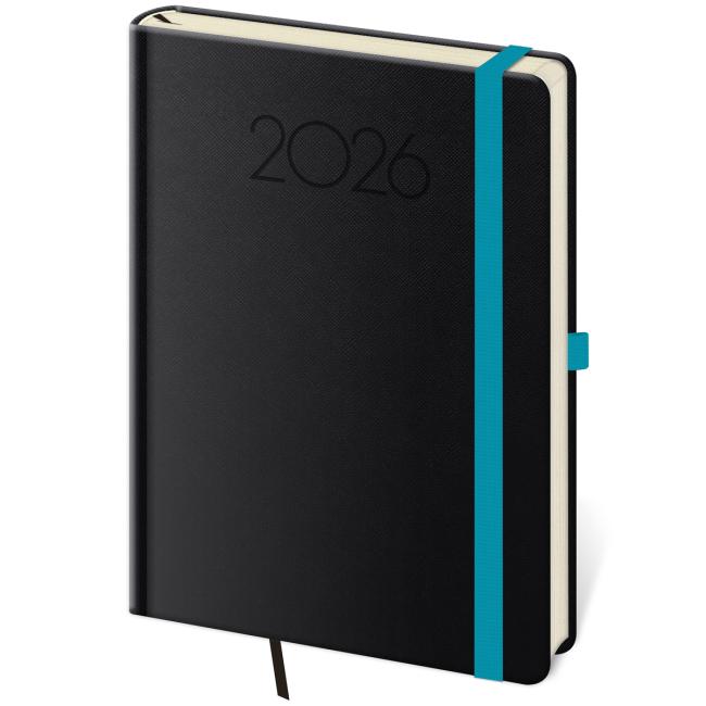 [DNP422-1] Diár New Praga daily A5 14,3x20,5cm čierny 2026