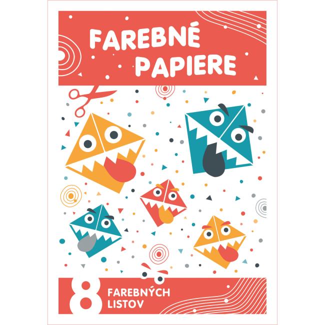 Farebný papier A4 8 listov
