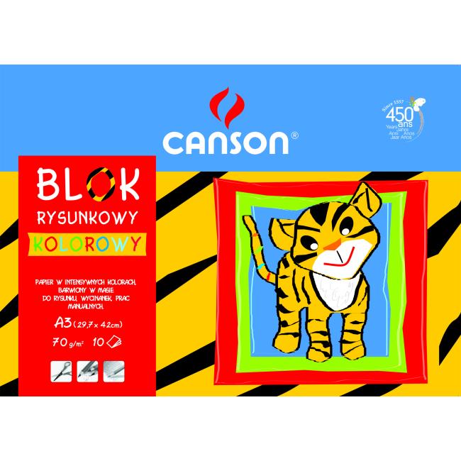 Farebný papier A3, mix 10 farieb, 80g ’Škola’