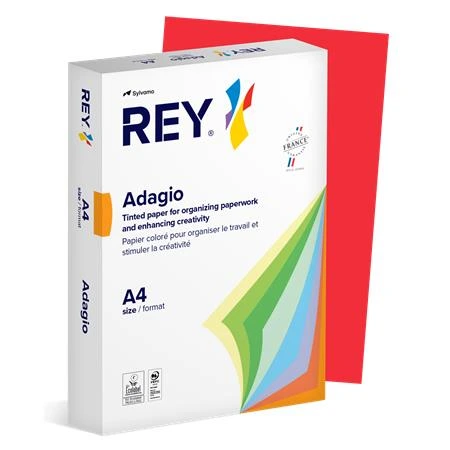 Kopírovací papier farebný Adagio červený tmavý A4, 80g