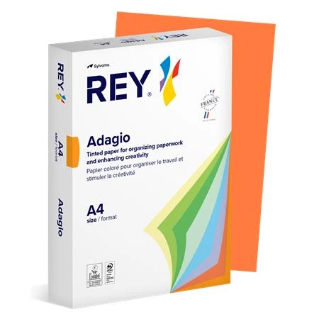 Kopírovací papier farebný Adagio oranžový A4, 80g