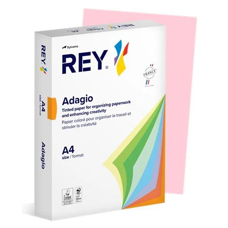 Kopírovací papier farebný Adagio ružová A4, 80g